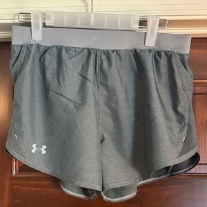 Under Armour Loose Heatgear Gray shorts in great used condition in size M.